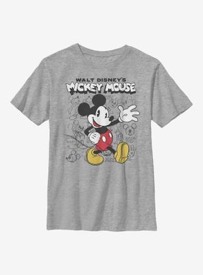 Disney Mickey Mouse Sketchbook Youth T-Shirt