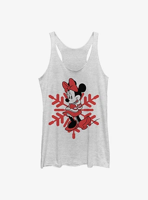 Disney Minnie Mouse Snowflake Womens Tank Top