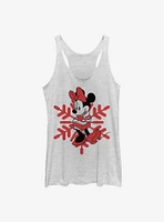 Disney Minnie Mouse Snowflake Womens Tank Top