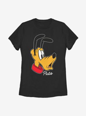 Disney Pluto Big Face Womens T-Shirt