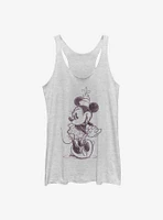 Disney Minnie Mouse Sketchy Womens Tank Top