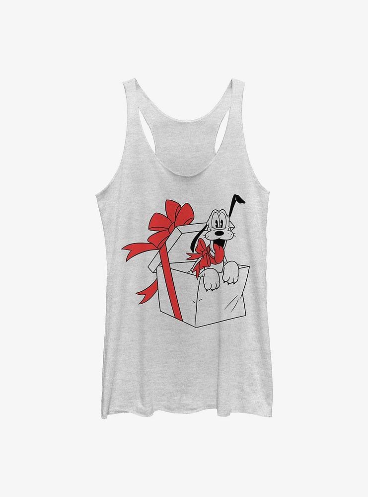 Disney Pluto Present Fill Womens Tank Top