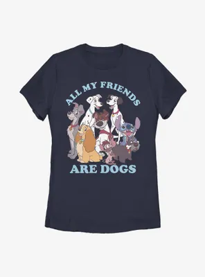 Disney Classic Dog Friends Womens T-Shirt