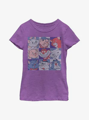 Disney Classic Cats Squared Youth Girls T-Shirt