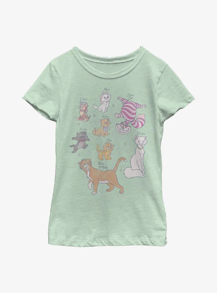 Disney Classic Kitties Youth Girls T-Shirt