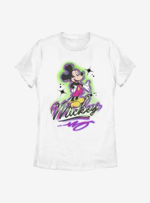 Disney Mickey Mouse Airbrush Womens T-Shirt