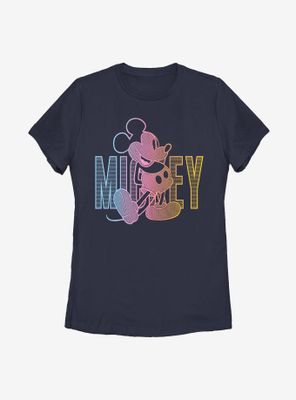 Disney Mickey Mouse Gradient Womens T-Shirt