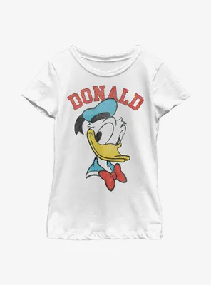Disney Donald Duck Close Up Youth Girls T-Shirt