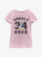 Disney Donald Duck Collegiate Youth Girls T-Shirt