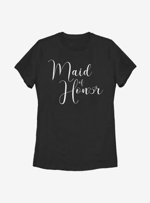 Disney Mickey Mouse Maid Of Honor Womens T-Shirt