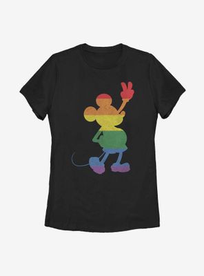Disney Mickey Mouse Love Is Pride Womens T-Shirt