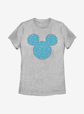 Disney Mickey Mouse Americana Paisley Womens T-Shirt
