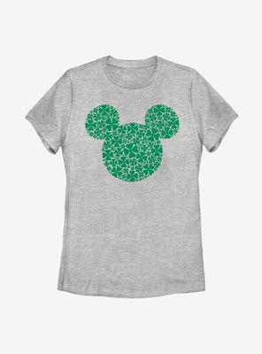 Disney Mickey Mouse Clover Fill Womens T-Shirt