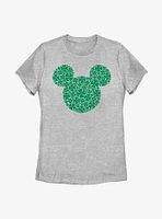 Disney Mickey Mouse Clover Fill Womens T-Shirt