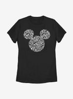 Disney Mickey Mouse Icons Fill Womens T-Shirt