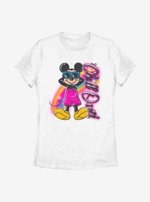 Disney Mickey Mouse Airbrushed Womens T-Shirt