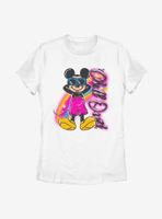 Disney Mickey Mouse Airbrushed Womens T-Shirt