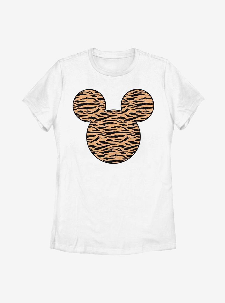 Disney Mickey Mouse Tiger Fill Womens T-Shirt