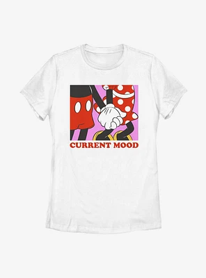 Disney Mickey Mouse Current Mood Womens T-Shirt