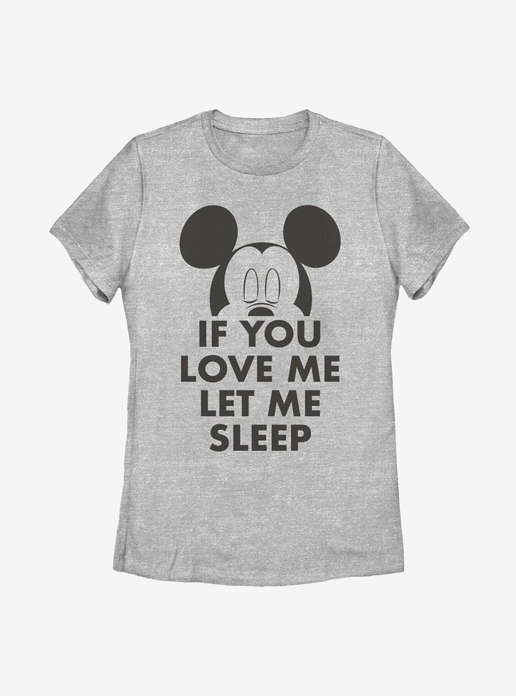 Disney Mickey Mouse Let Me Sleep Womens T-Shirt