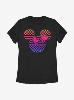 Disney Mickey Mouse Roadster Palm Womens T-Shirt