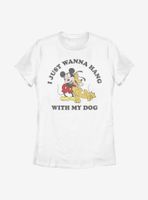 Disney Mickey Mouse Dog Lover Womens T-Shirt