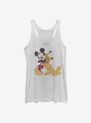 Disney Mickey Mouse And Pluto Womens Tank Top