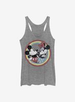 Disney Mickey Mouse Minnie Circle Womens Tank Top