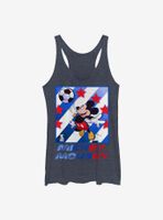 Disney Mickey Mouse Football Star Womens Tank Top