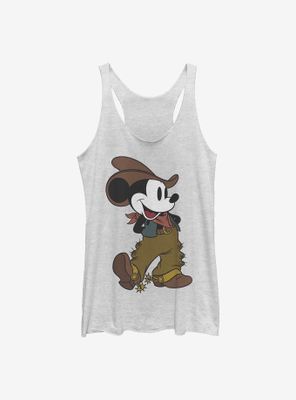 Disney Mickey Mouse Cowboy Womens Tank Top