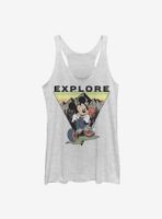 Disney Mickey Mouse Explore Travel Womens Tank Top