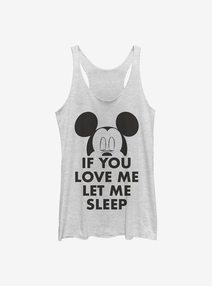 Disney Mickey Mouse Let Me Sleep Womens Tank Top