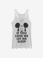 Disney Mickey Mouse Let Me Sleep Womens Tank Top