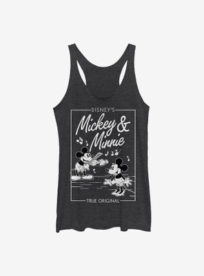 Disney Mickey Mouse Minnie Music Cover Womens Tank Top