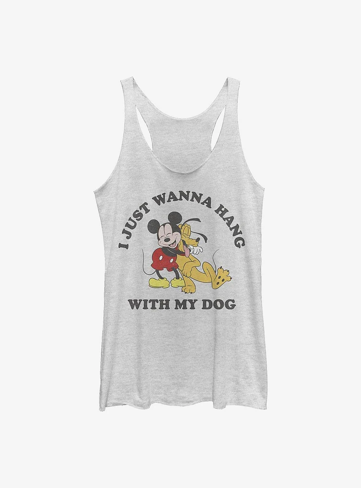 Disney Mickey Mouse Dog Lover Womens Tank Top