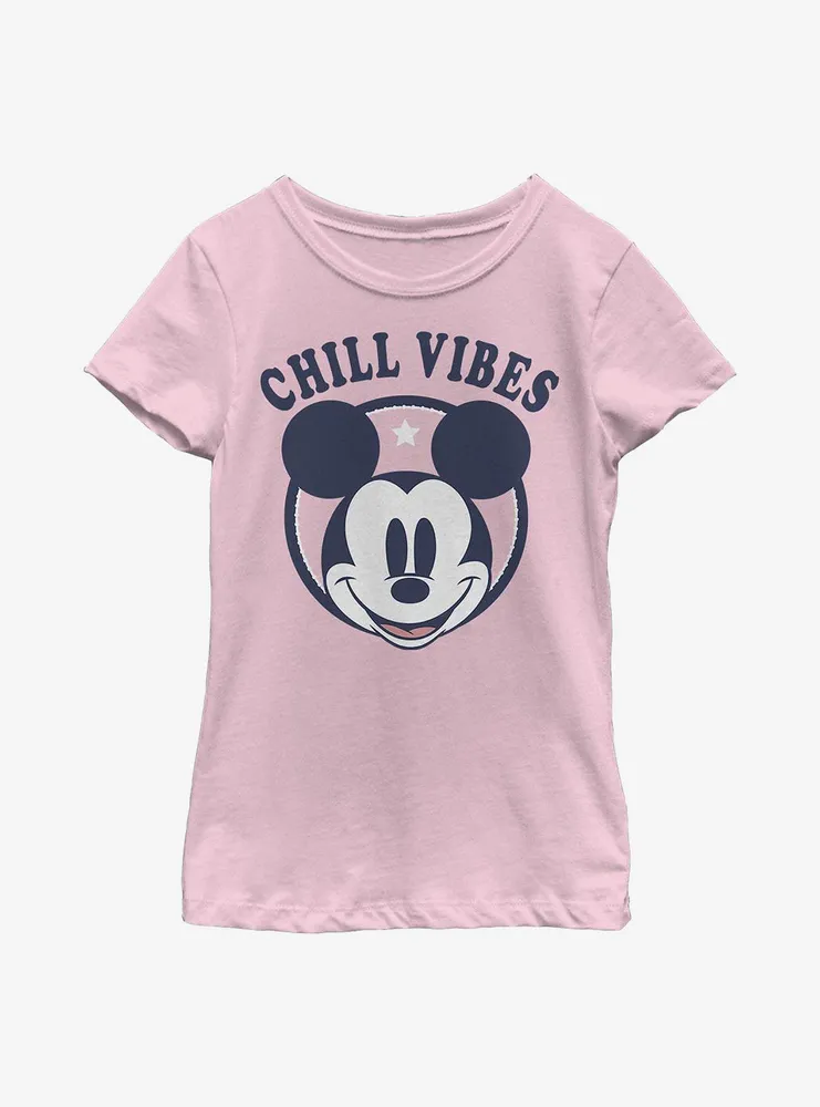 Disney Mickey Mouse Chill Vibes Youth Girls T-Shirt