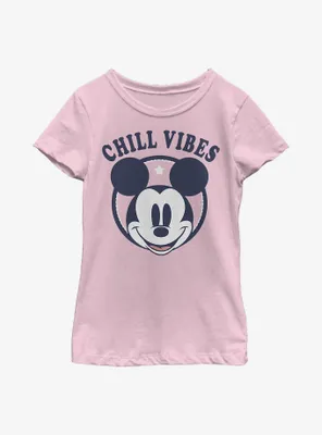 Disney Mickey Mouse Chill Vibes Youth Girls T-Shirt
