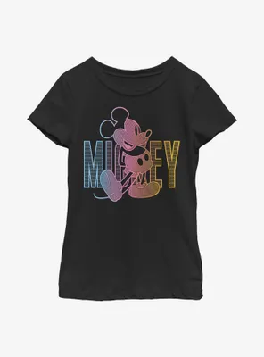 Disney Mickey Mouse Gradient Youth Girls T-Shirt