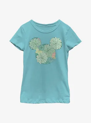 Disney Mickey Mouse Succulents Youth Girls T-Shirt