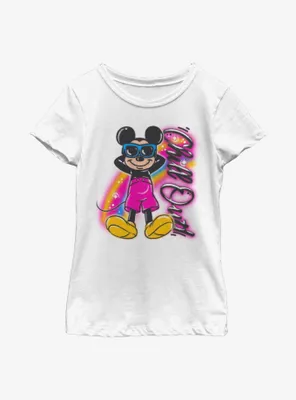 Disney Mickey Mouse Airbrushed Youth Girls T-Shirt