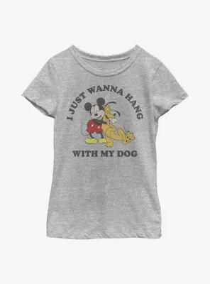 Disney Mickey Mouse Dog Lover Youth Girls T-Shirt