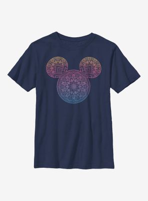 Disney Mickey Mouse Mandala Fill Youth T-Shirt