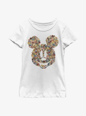 Disney Mickey Mouse Floral Youth Girls T-Shirt