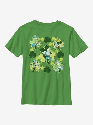 Disney Mickey Mouse Friends Clovers Youth T-Shirt
