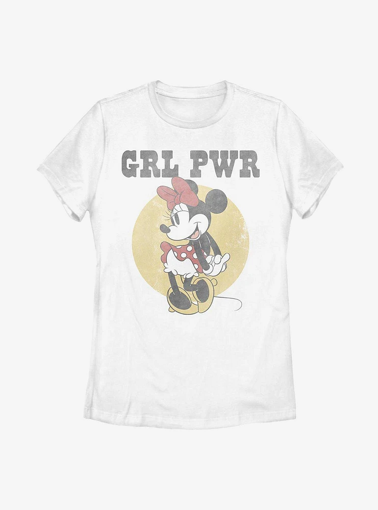 Disney Minnie Mouse Girl Power Womens T-Shirt