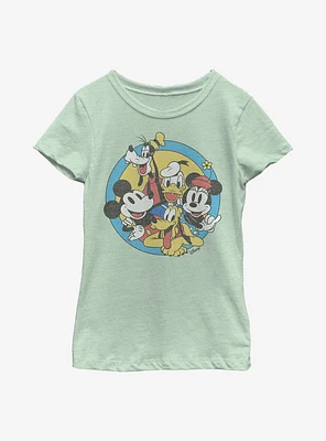 Disney Mickey Mouse Fab Five Friends Youth Girls T-Shirt