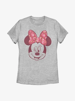Disney Minnie Mouse Love Rose Womens T-Shirt