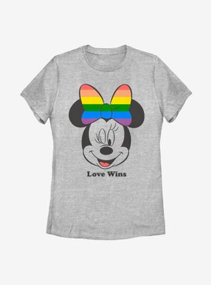 Disney Minnie Mouse Love Wins Womens T-Shirt