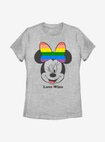 Disney Minnie Mouse Love Wins Womens T-Shirt
