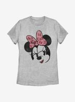 Disney Minnie Mouse Face Womens T-Shirt